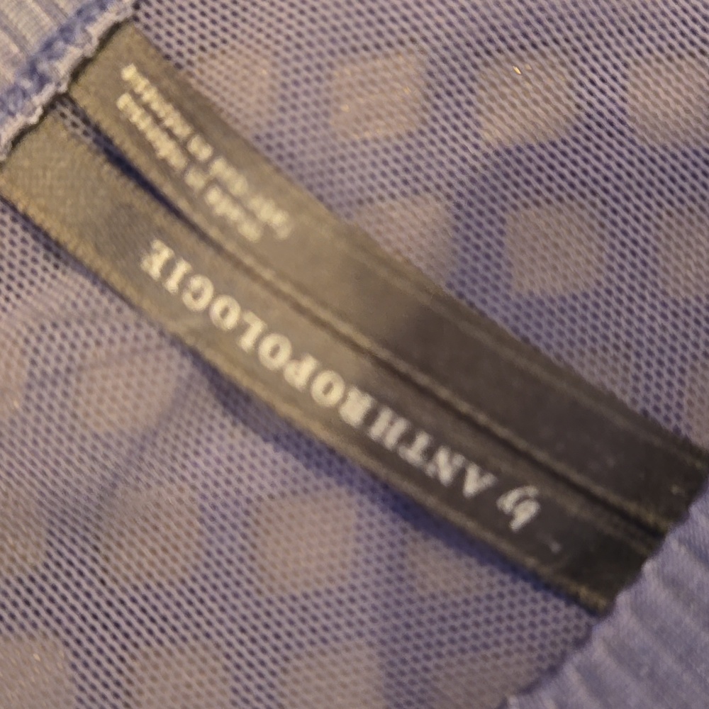 Anthropologie Purple Eyelet Tank Top - Picture 2 of 9